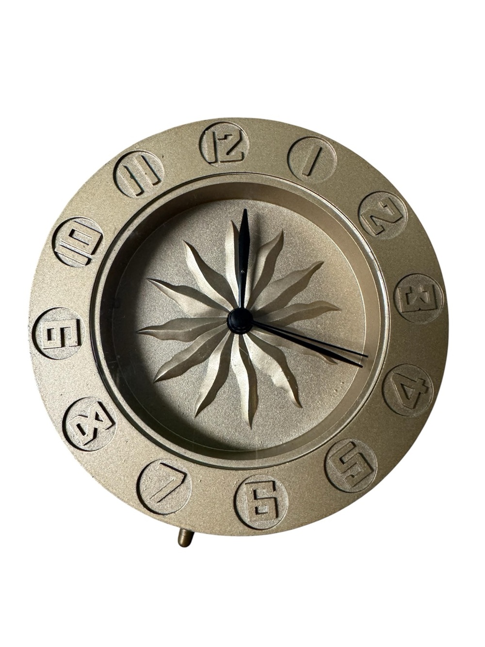 SHISEIDO Modern Gold Desk Clock 1991 Limited